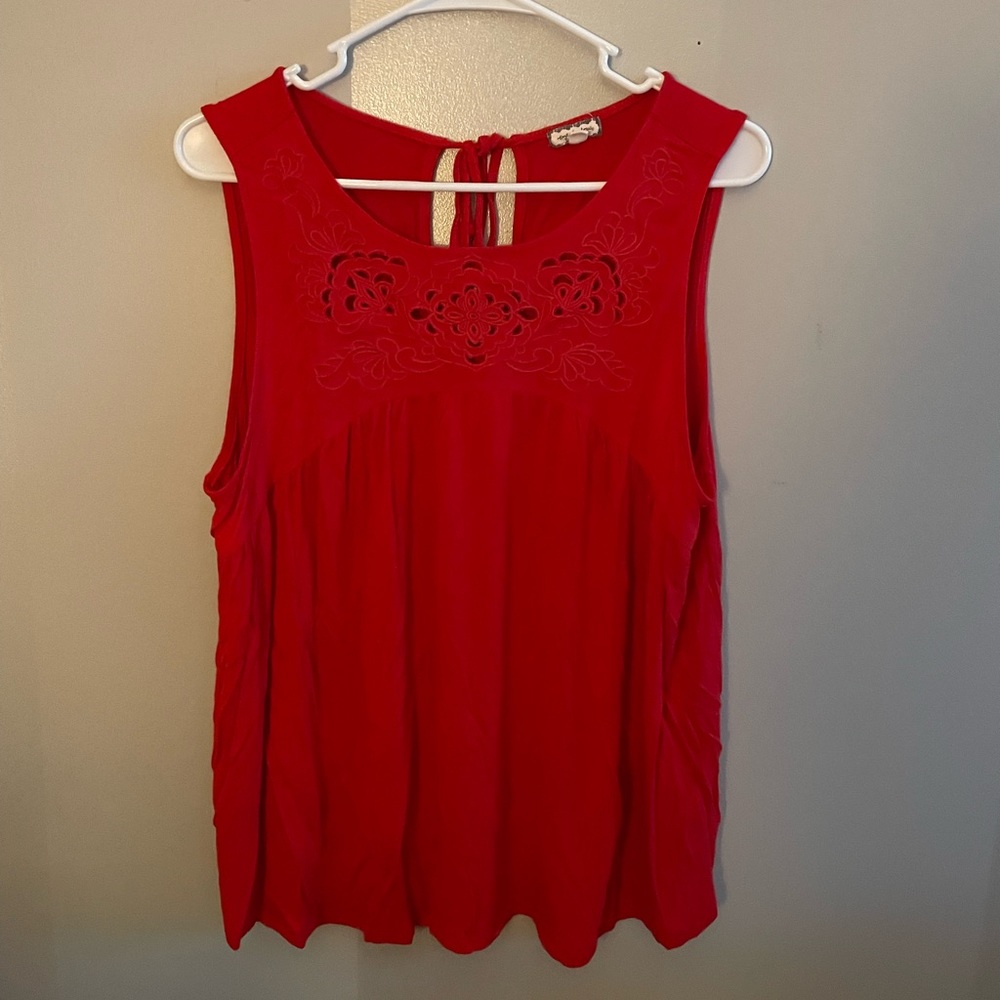 Red Flowy Tank Top from Marshalls.